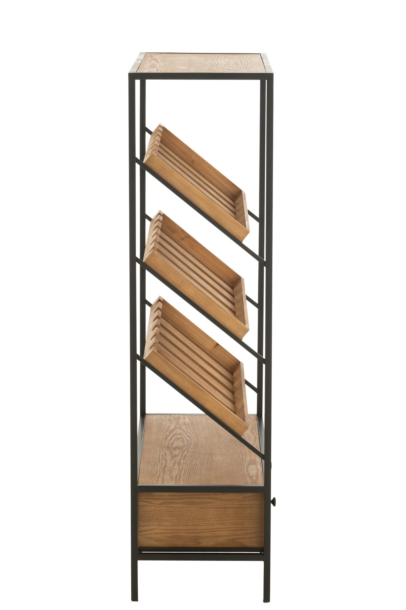 Bar Kast Wijnfineer Natuur/Zwart Medium