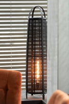 Lamp Don Katoen/Bamboe Zwart