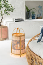 J-LINE FLOOR LAMP JEAN BAMBOO BLUE