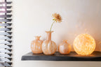 Lamp Melissa Rond Glas Beige Klein