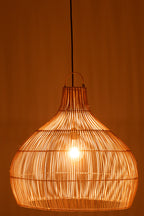 Peervormige rotan lampenkap naturel