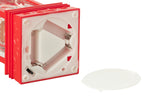 J-LINE WATER GLOBE LANTAARN KERSTMAN PLASTIC KERST ROOD ASSORTIMENT VAN 2