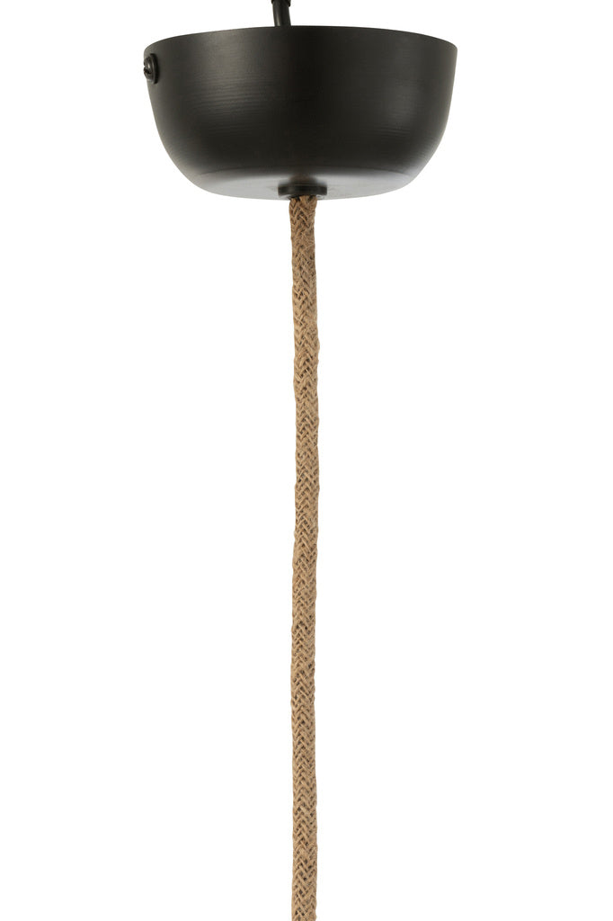 J-LINE HANGLAMP NEST RAFFIA WIT