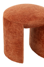 Ronde textielkruk oranje-roest