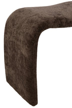 Kruk N-vorm textiel donkerbruin