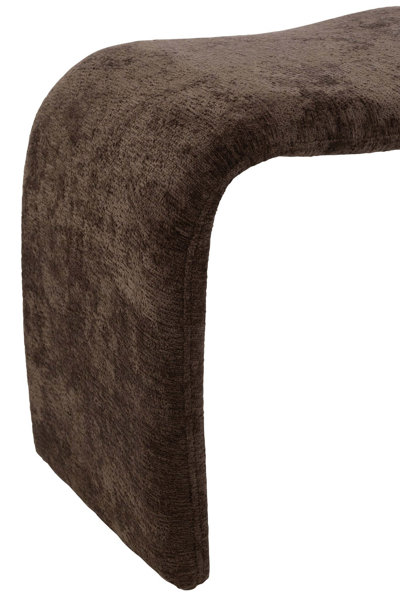 Kruk N-vorm textiel donkerbruin