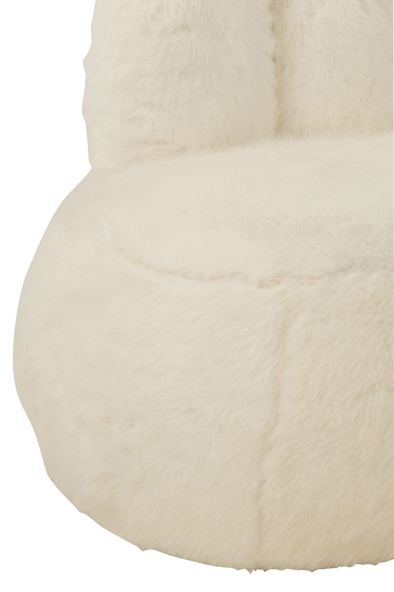 Bontkruk met konijnenoren, wit hout