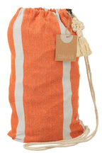 J-LINE HANGMAT STREPEN – KATOEN/POLYESTER ORANJE/WIT