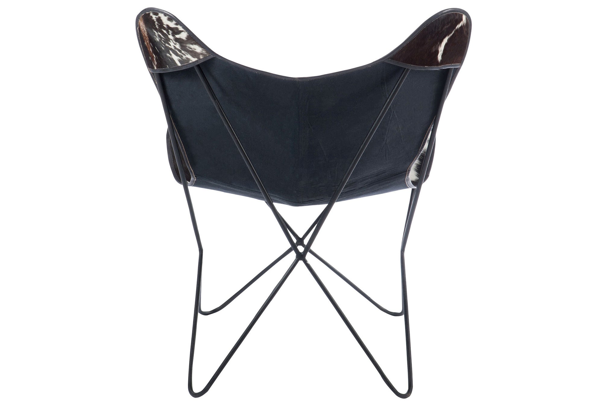 Loungestoel koevacht/metaal wit/zwart