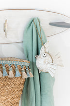 J-LINE STRANDTAS KWASTJES BLAUW/BEIGE – RIET NATUREL