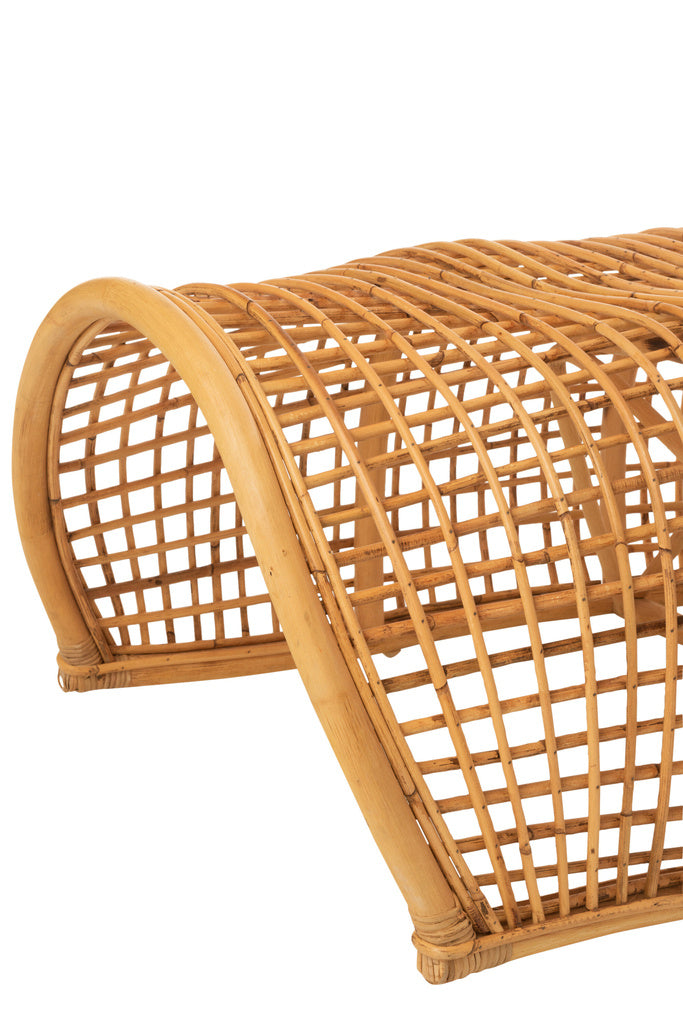 J-Line Bench Roni Rattan Natural