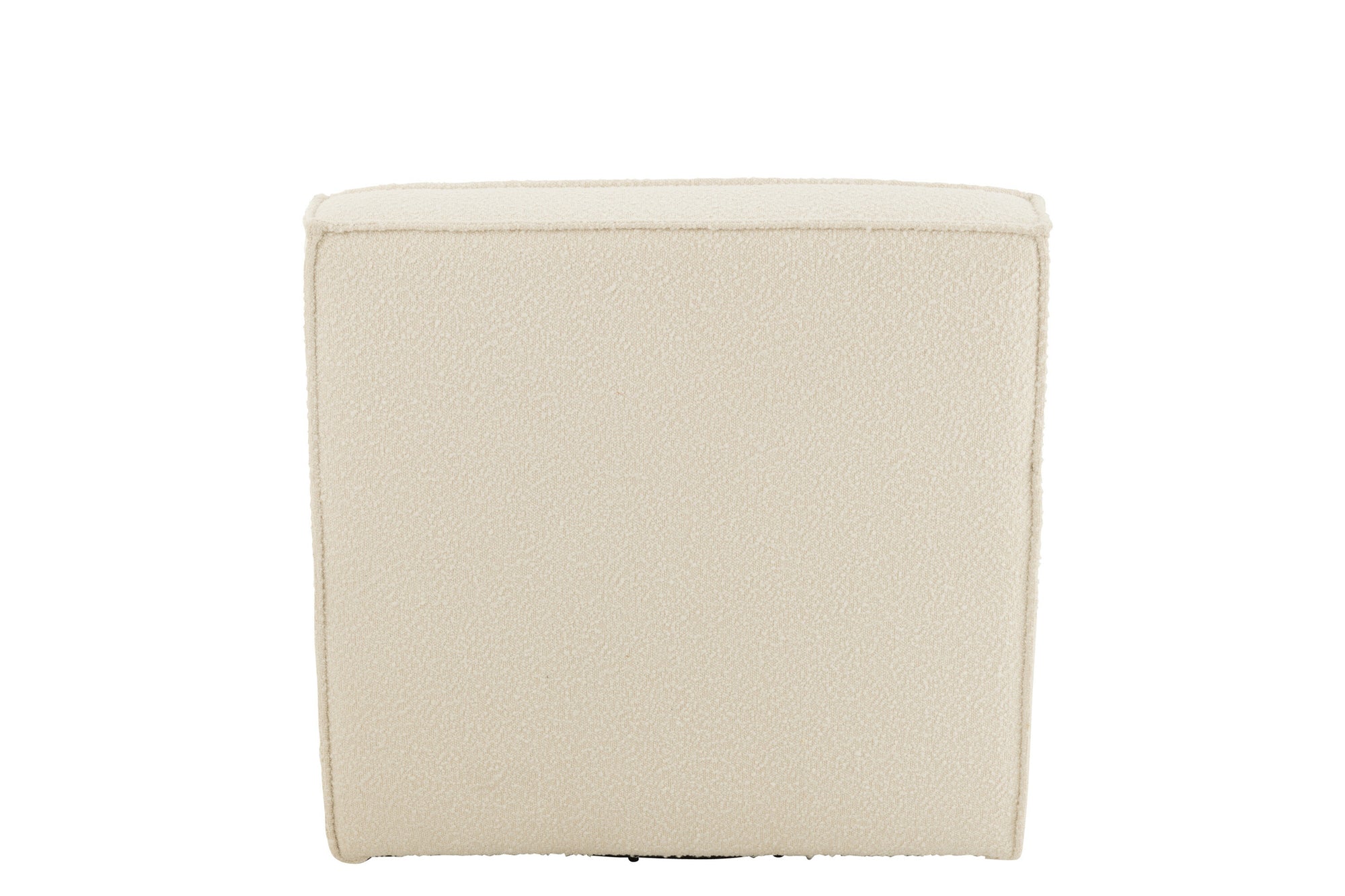 Vierkante draaistoel, populierenhout/schuim, crème