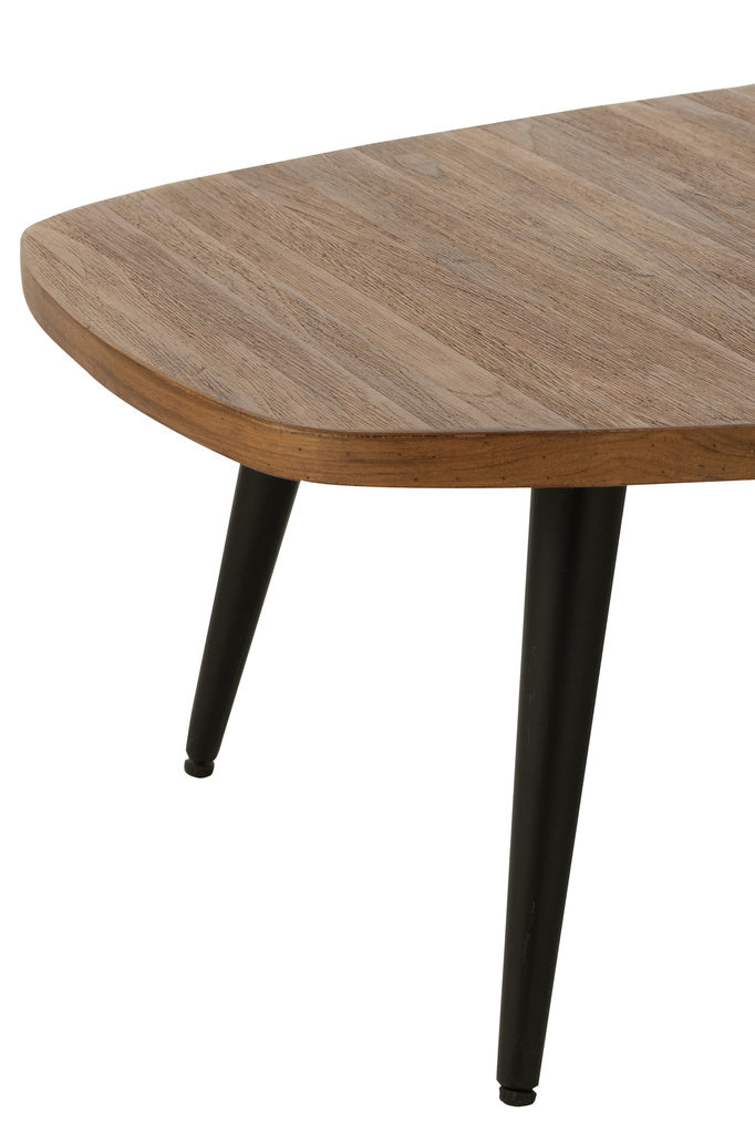 J-LINE SALONTAFEL RECHTHOEKIG GERECYCLED TEAK NATUREL