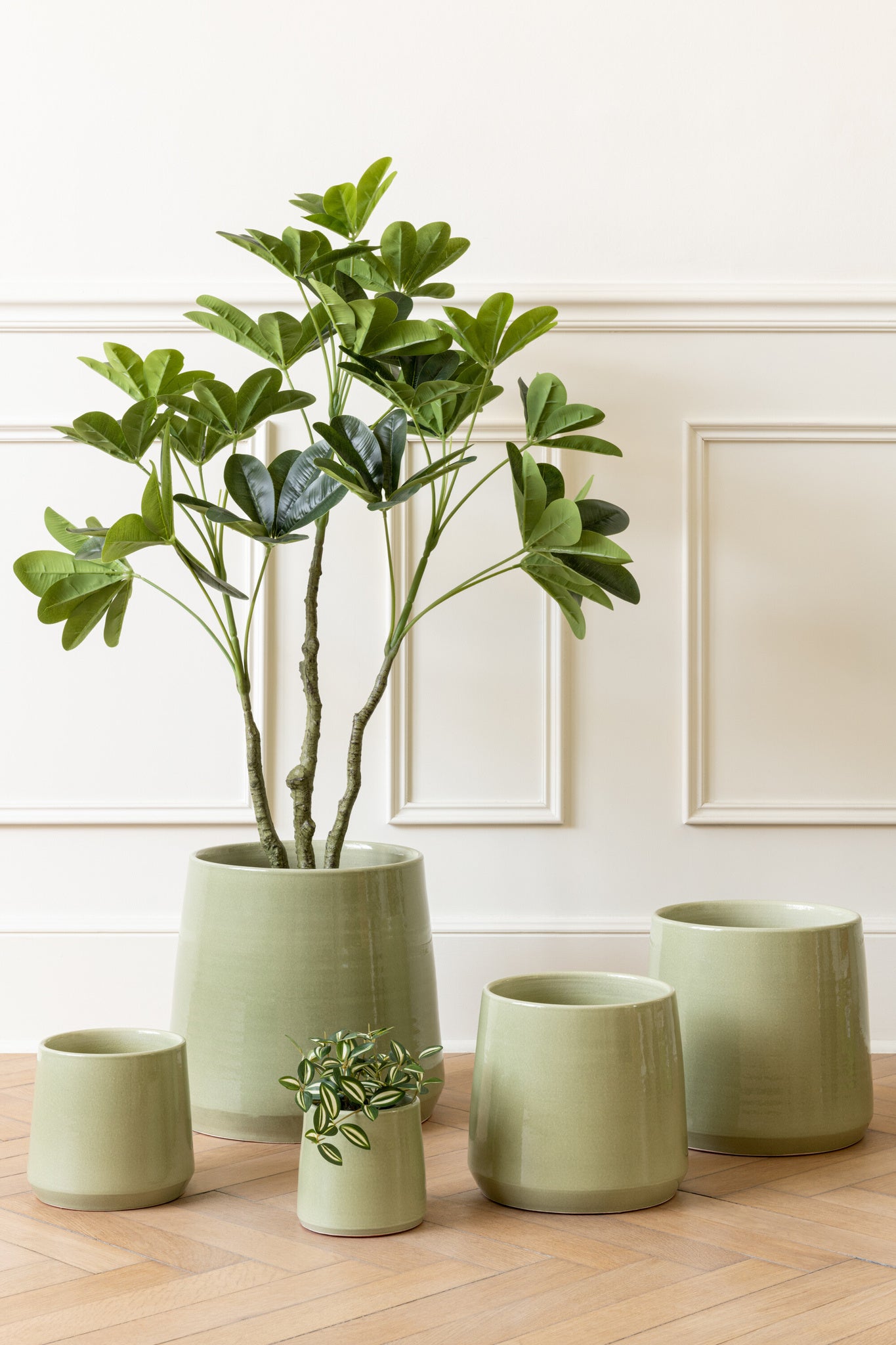 Geldboom Pot Kunststof Groen S