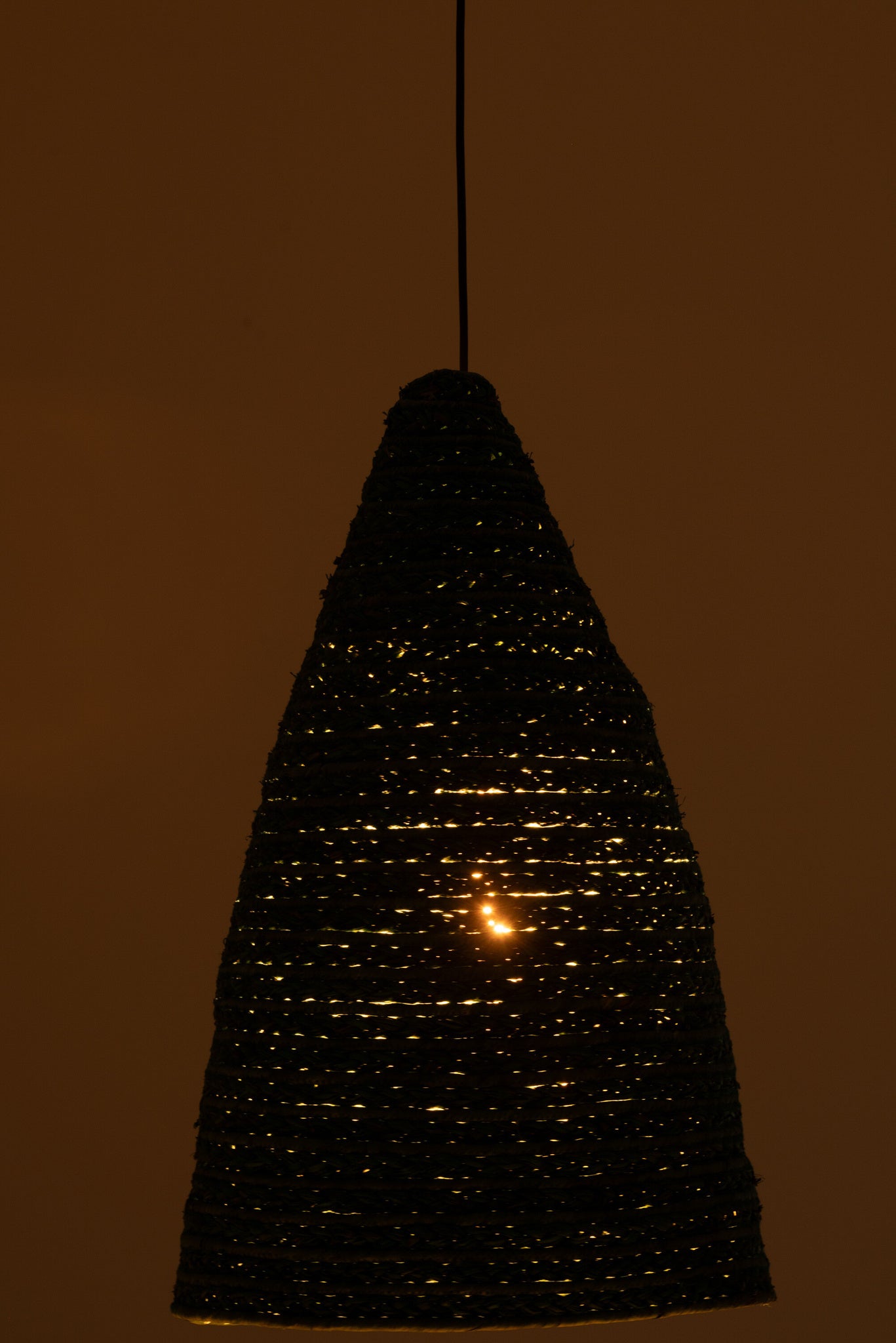 Hangende groene lampenkap van maïsblad