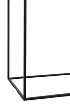 Console Rechthoekig 2 Planken Metaal Zwart