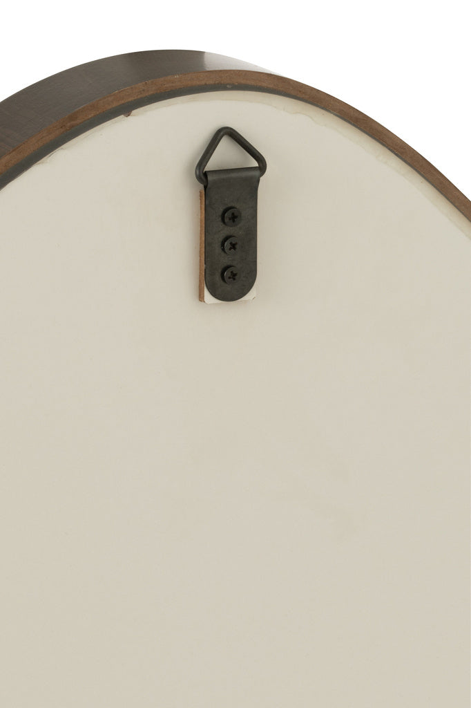 J-LINE HANGENDE SPIEGEL ABSTRACT MDF/DONKERBRUIN KLEIN