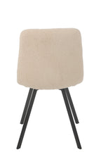 Eetkamerstoel Clark Metaal/Polyester Wit