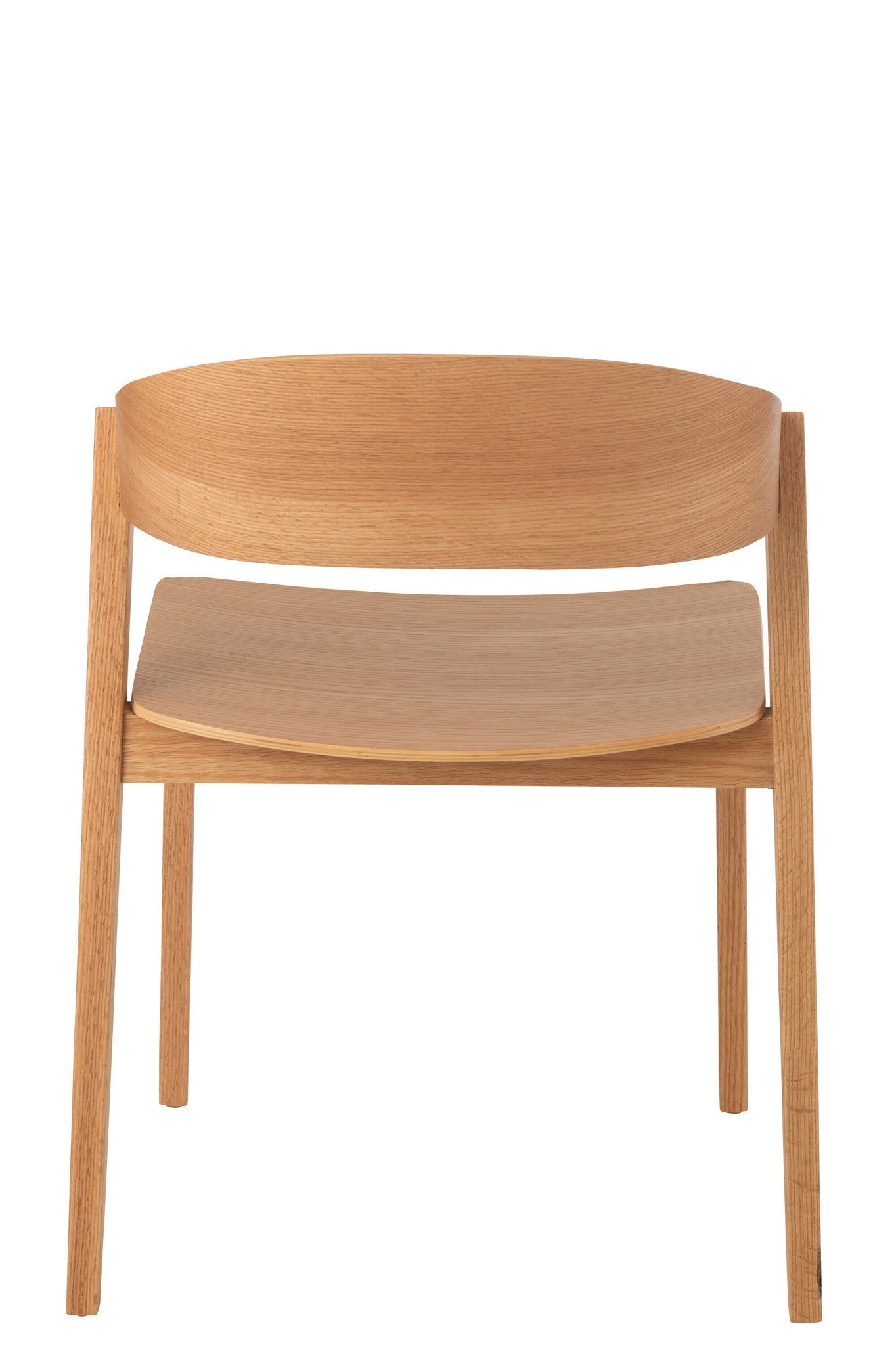 Stoel Laga eikenhout/zwart metaal