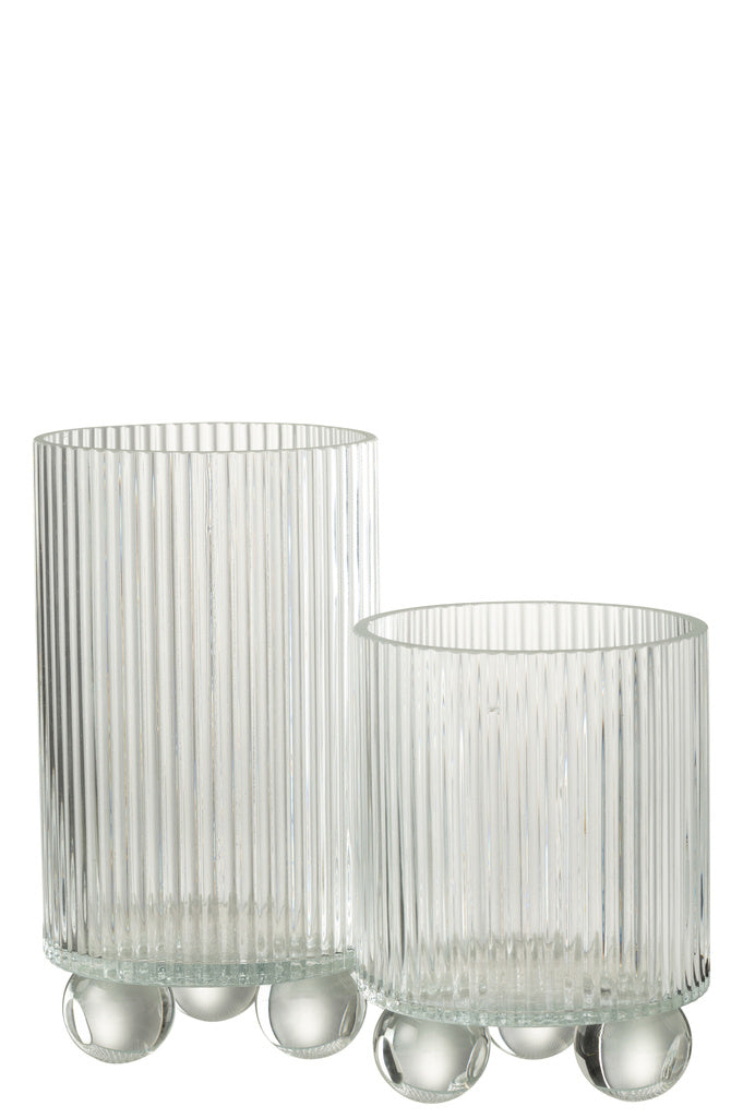 J-LINE HURRICANE CLARA – GLAS TRANSPARANT GROOT