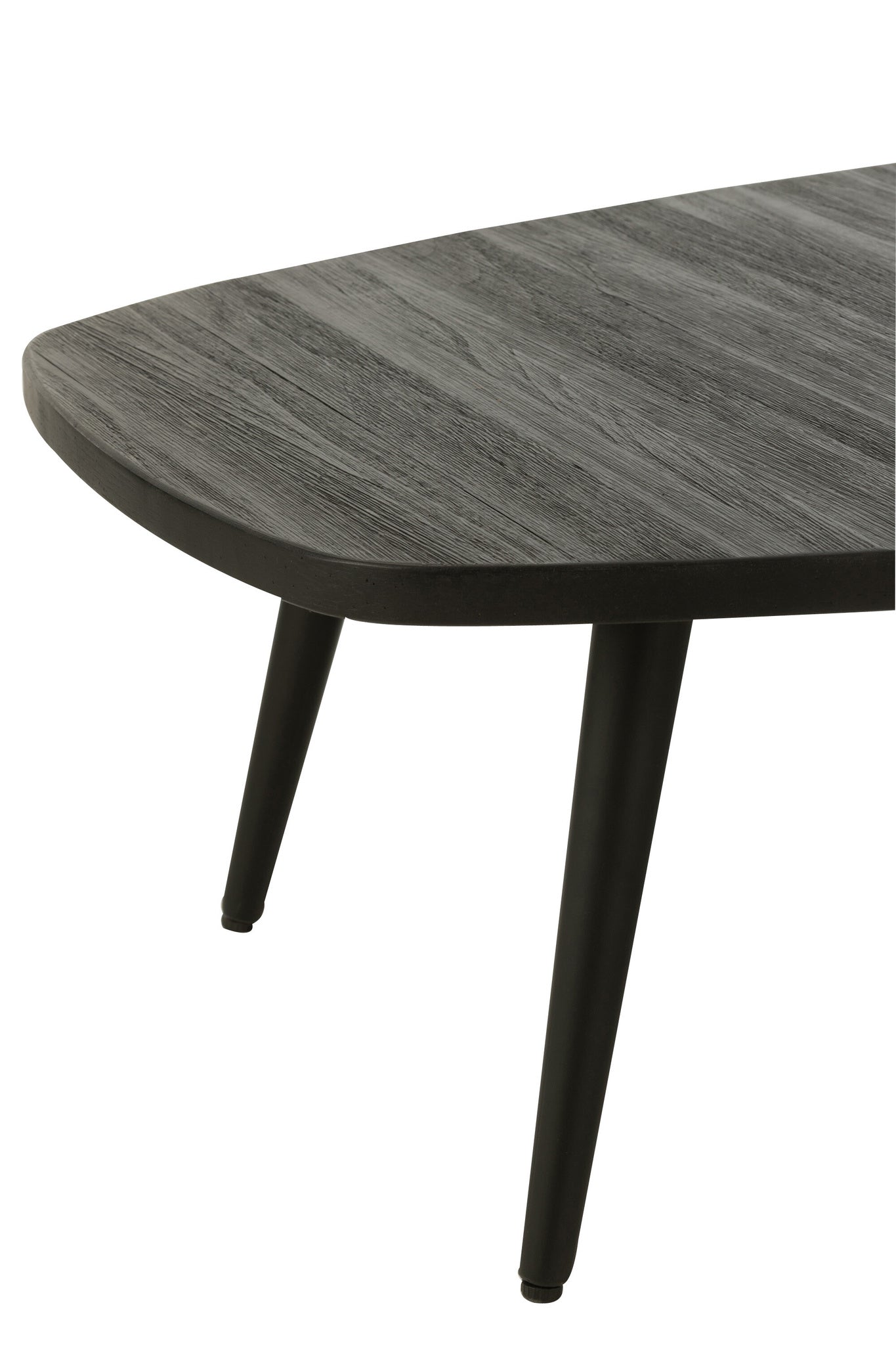 Salontafel Rechthoekig Gerecycled Teak Zwart
