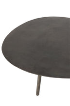 Salontafel Drop Aluminium/IJzer Zwart Groot