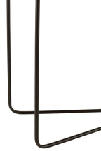 J-LINE CONSOLE RECHTHOEKIG KRUISFRAME METAAL ZWART