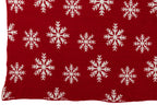 Dekentje Sneeuwvlokken Polyester Rood/Wit