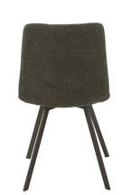 Stoel Babette Textiel/Metaal Donkergrijs