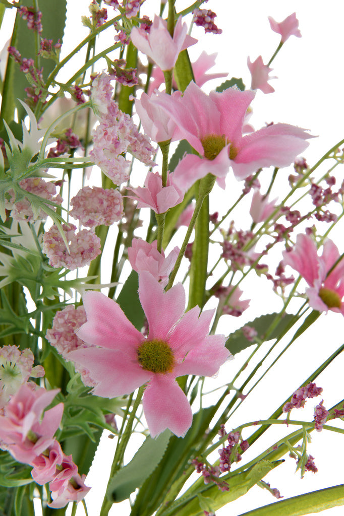 J-Line Bouquet Mix Flowers Artificial Pink