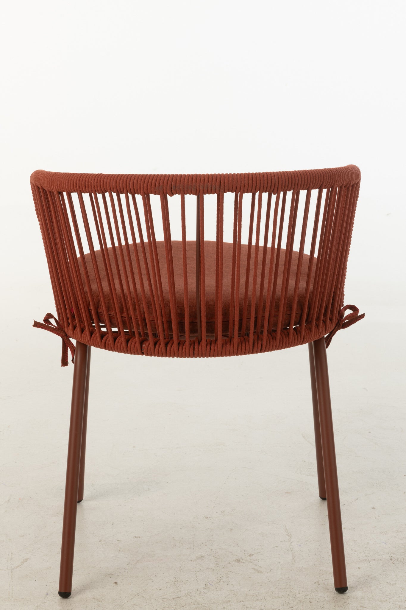 Stoel Toa staal/touw rood