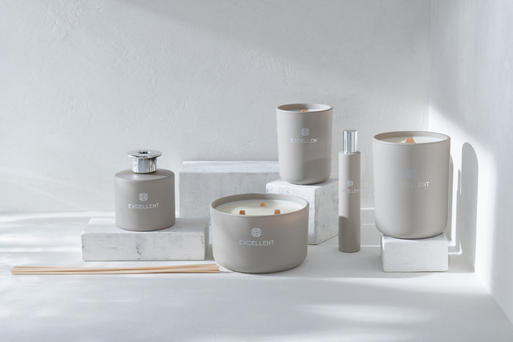 J-LINE HOME FRAGRANCE EXCELLENT GLASS – BEIGE