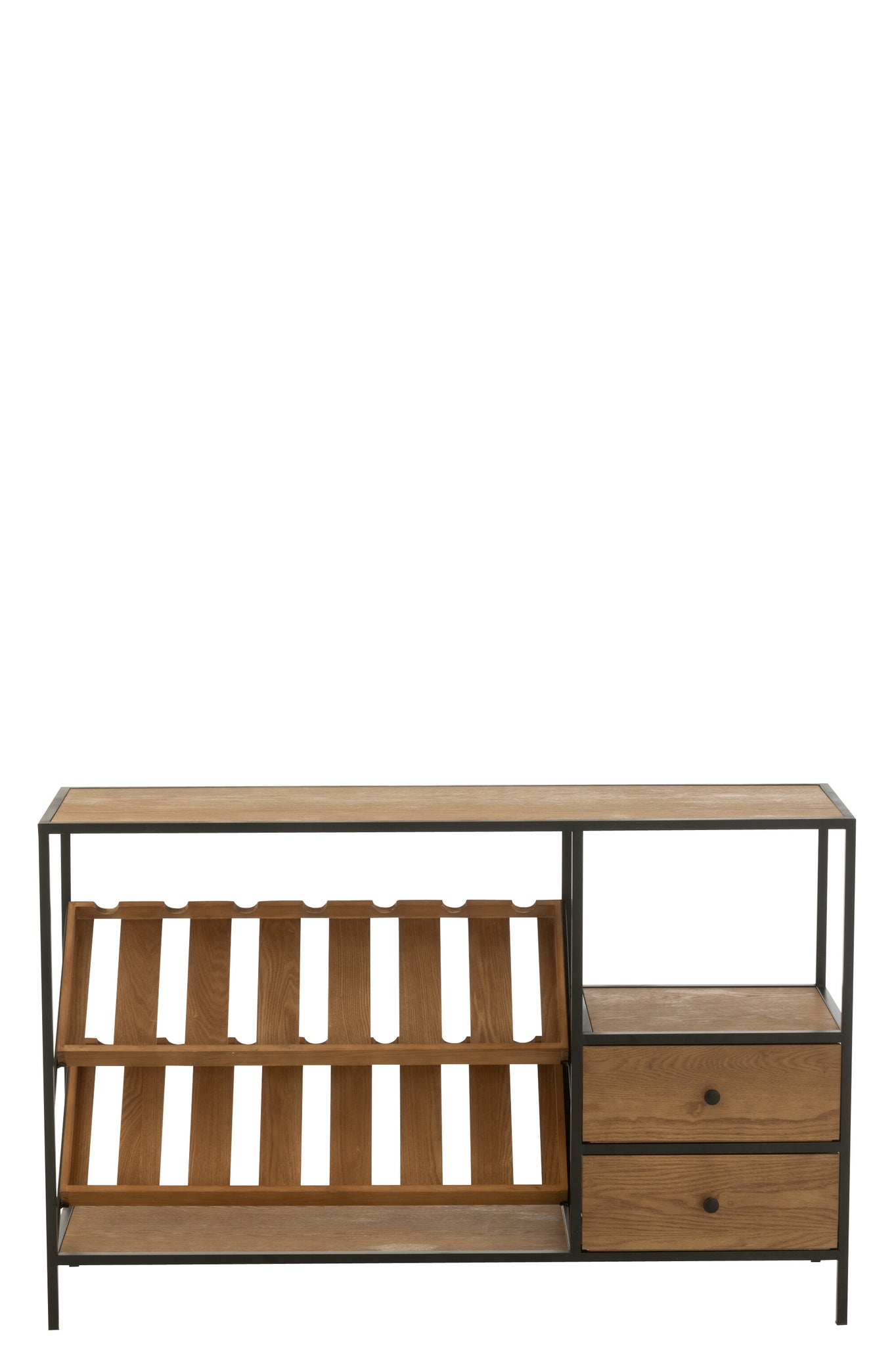 Bar Kast Wijnfineer Natuur/Zwart Klein