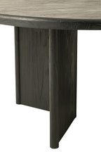 J-LINE RONDE TAFEL TEAKHOUT ZWART