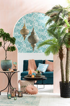 Palmboom 3 delen Real Touch In Pot Plastic Groen
