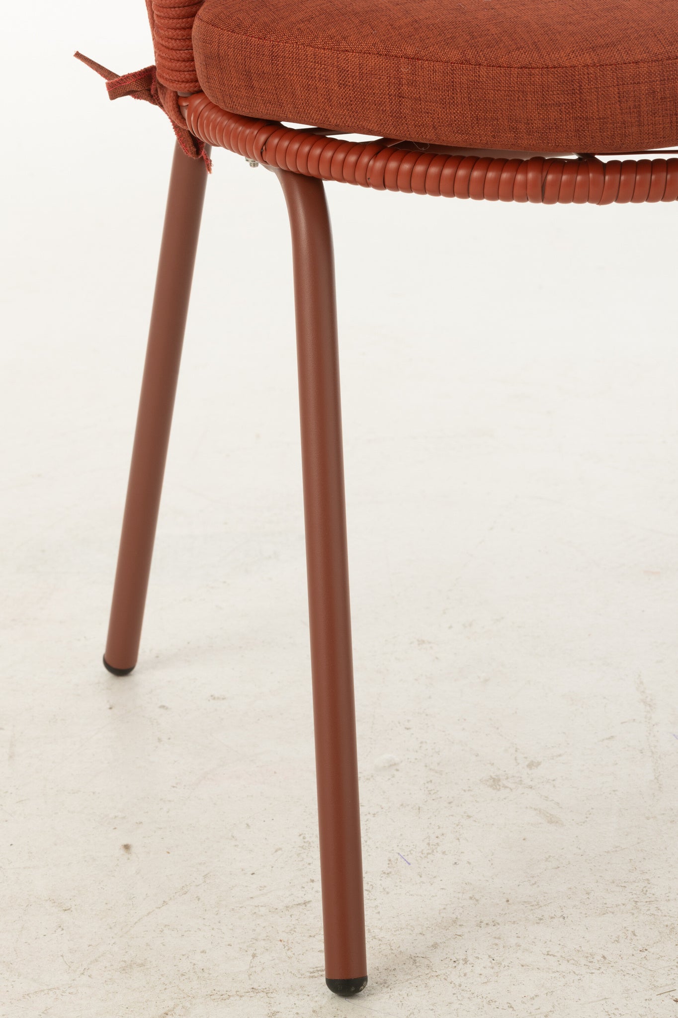 Stoel Toa staal/touw rood