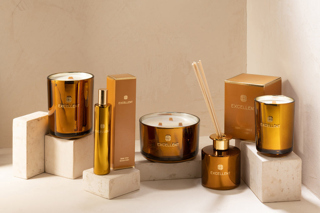 J-Line Home Fragrance Excellent Golden Honey Ochre 