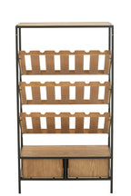 Bar Kast Wijnfineer Natuur/Zwart Medium
