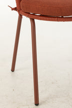 Stoel Toa staal/touw rood