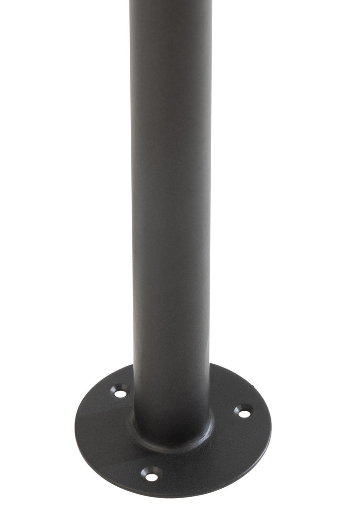 J-LINE SPIEGEL + PLANK WAND MARMER/IJZER/GLAS WIT/ZWART