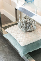 J-LINE KUSSEN GEWEVEN POLYESTER BEIGE