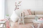Gooi Stonewashed Linnen Roze