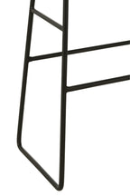 J-LINE KRUK RECHTHOEKIG GERECYCLED TEAK ZWART GROOT