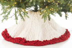 J-LINE KERSTBOOMROK GEBREID POLYESTER WIT/KERST ROOD