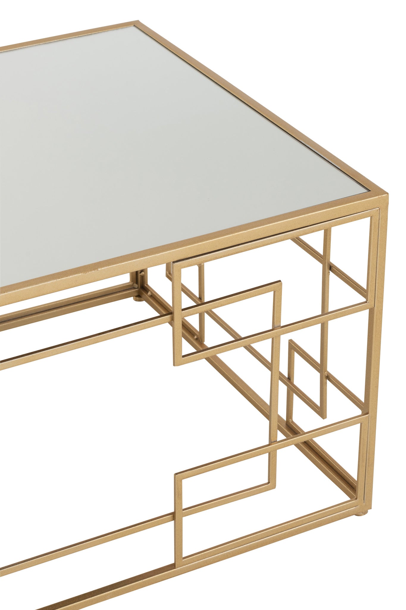 Salontafel Lines Metaal/Glas Goud