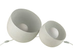 Grote witte metalen lamp