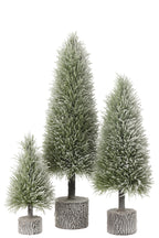   J-LINE KERSTBOOM B + LED KUNSTMATIGE SNEEUW GROEN GROOT