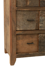 J-LINE KAST VINTAGE – GERECYCLED HOUT BRUIN