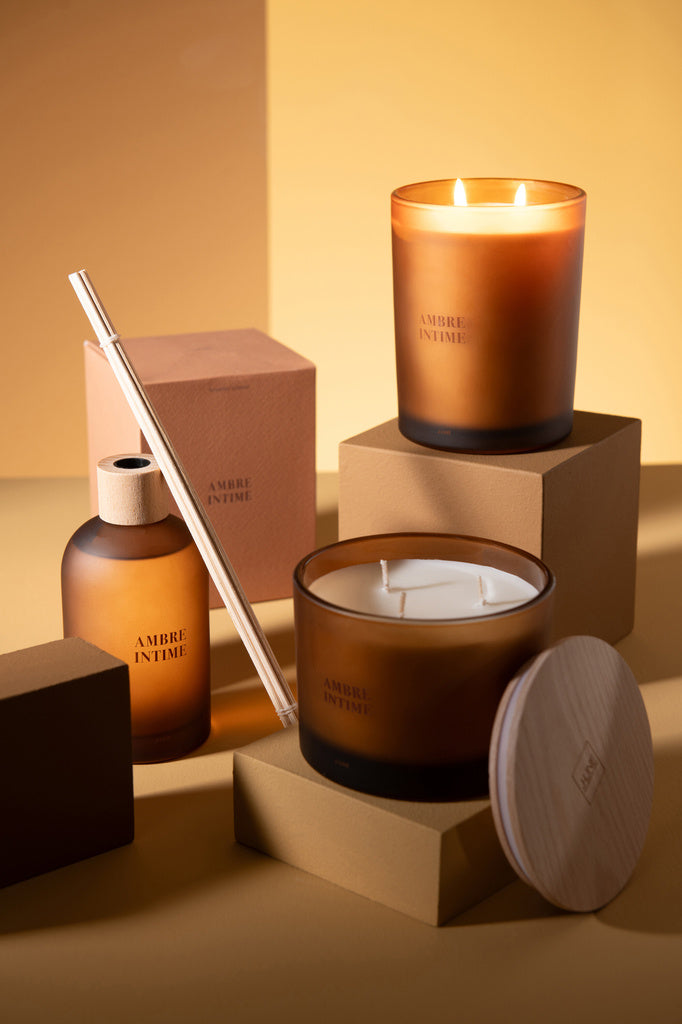 J-LINE REED DIFFUSER ACCORDS ESSENTIELS AMBRE INTIME 250ML 