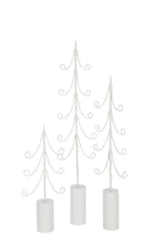 J-LINE BOOM LED CILINDER VOET IJZER WIT GROOT
